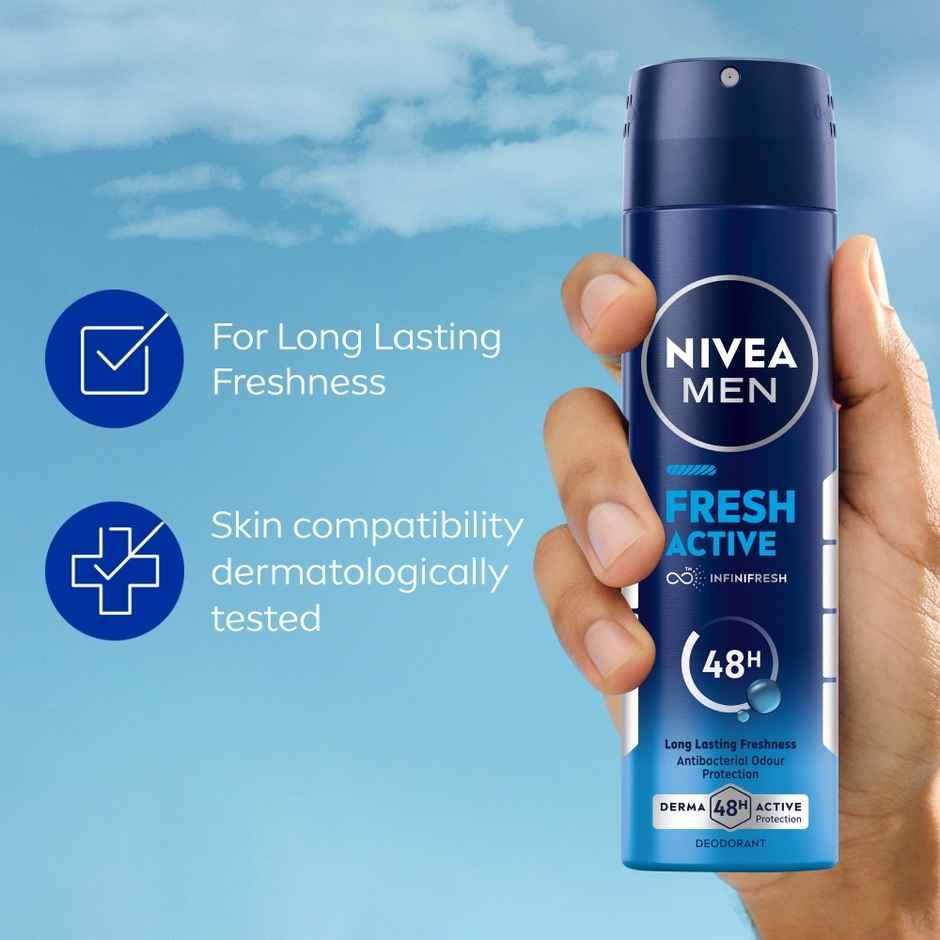 Nivea Men Deodorant Fresh Active 48h Long lasting Freshness