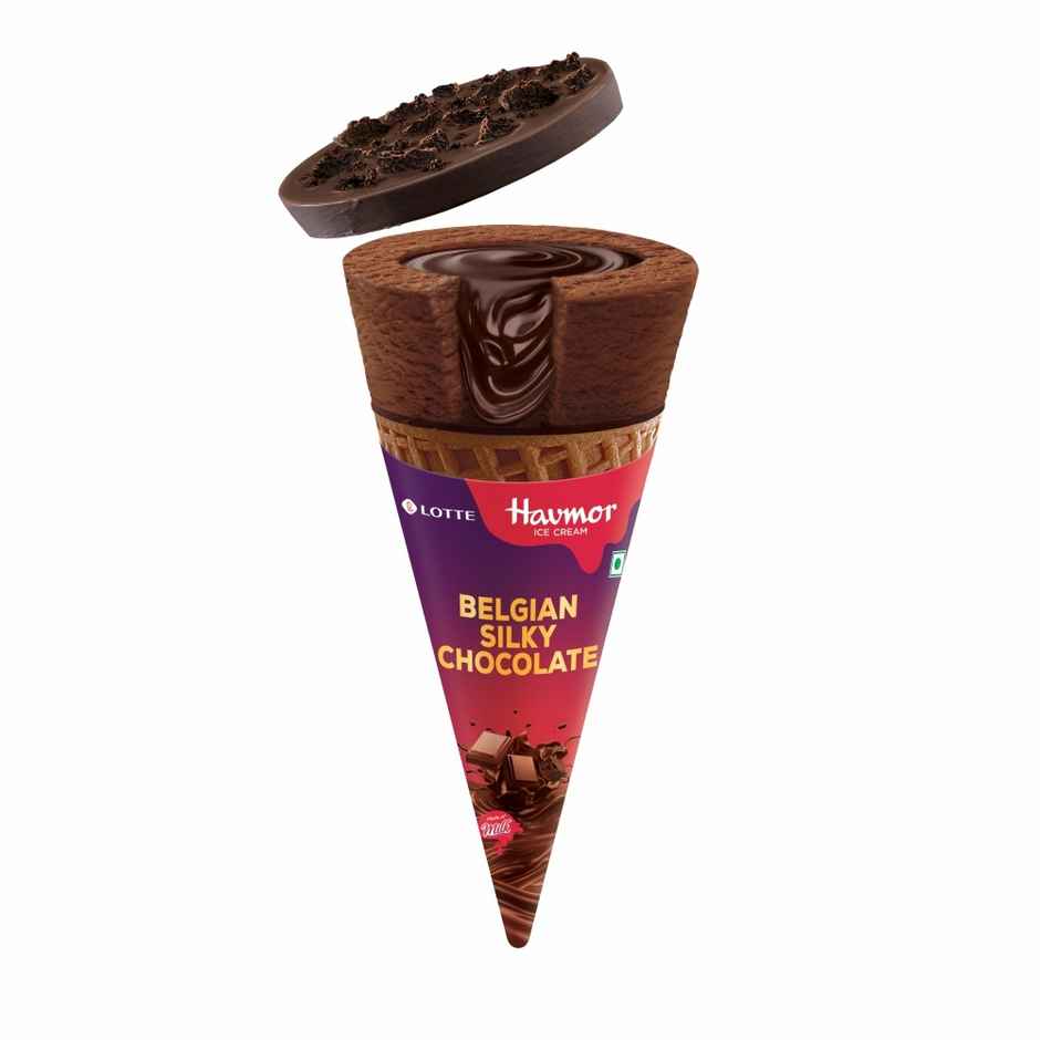 Havmor Belgian Silky Ice cream Chocolate Cone
