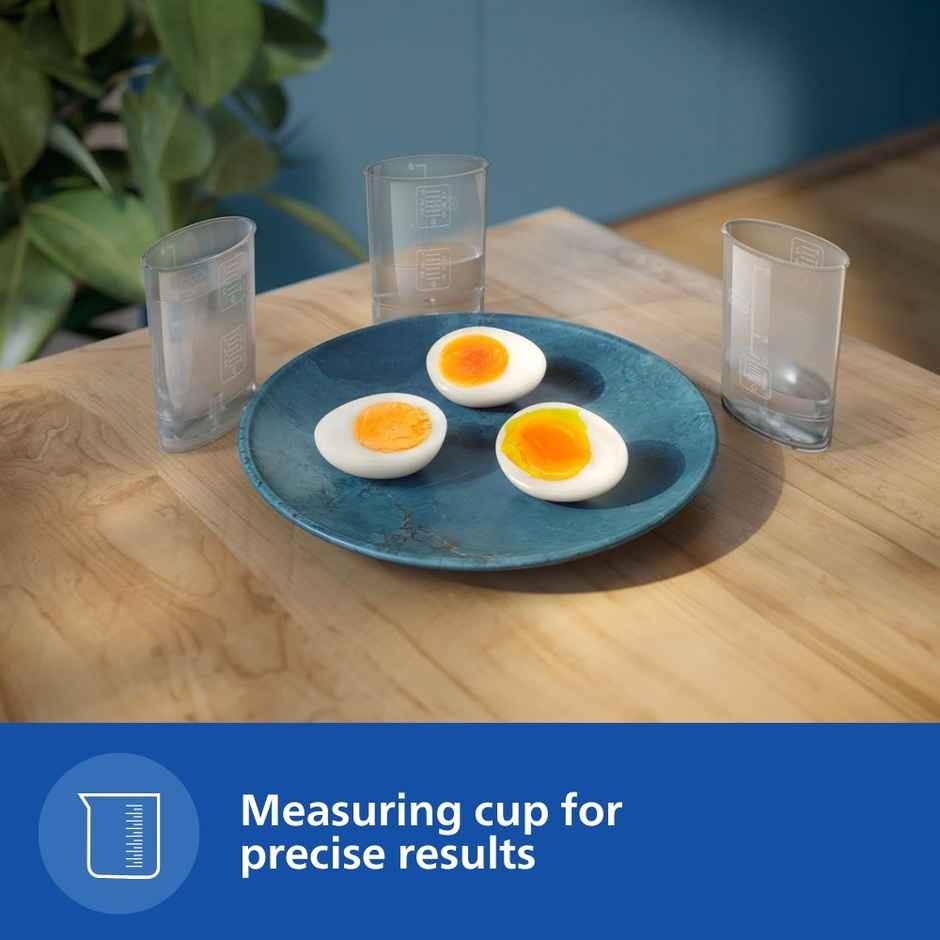 Philips HD9137/90 400W Egg Boiler, Boils upto 6 eggs & 3 Poached eggs - Black 