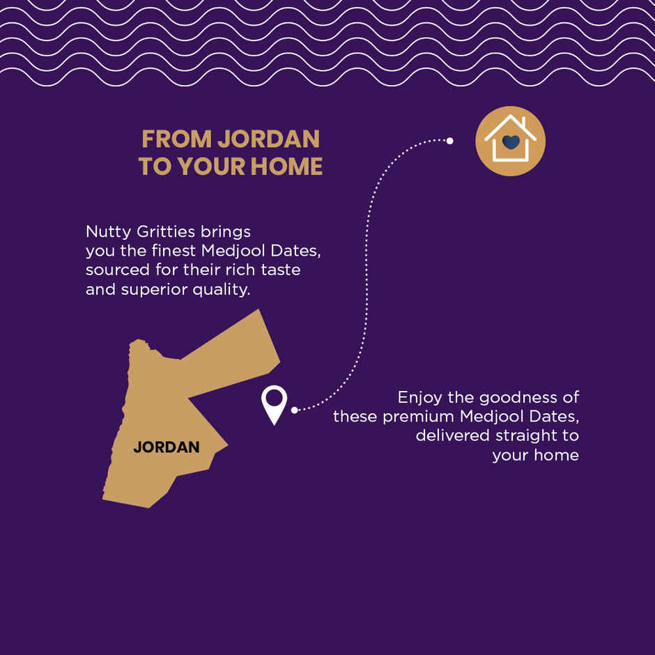 Nutty Gritties Jumbo Medjool Dates | High Fibre | Rich Caramel Taste