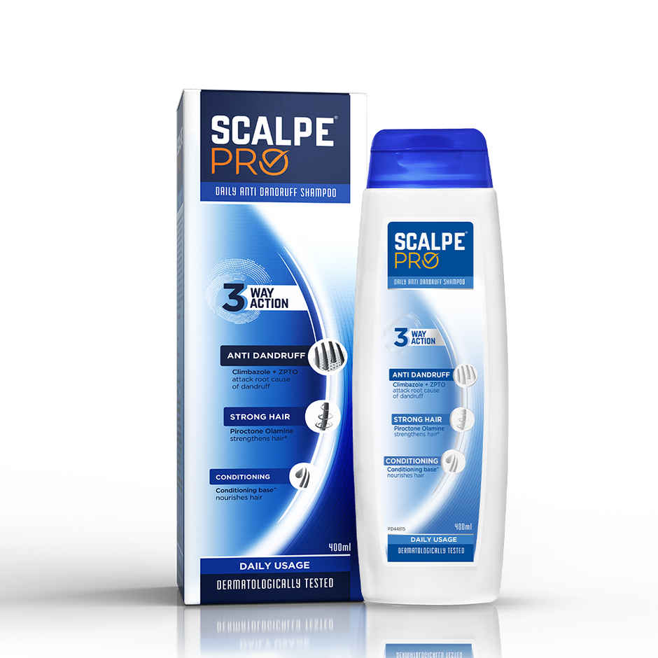 Scalpe Pro AntiDandruff Shampoo Removes Dandruff Strong Hair For Women & Men