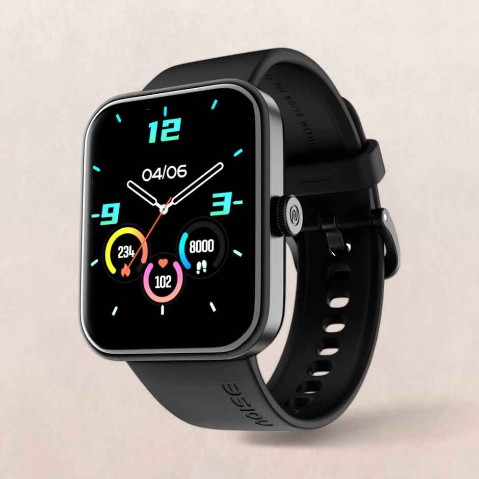 Noise ColorFit Pulse Go Buzz Smartwatch with Bluetooth Calling | 1.69" TFT Display | SpO2 Sensor - Black