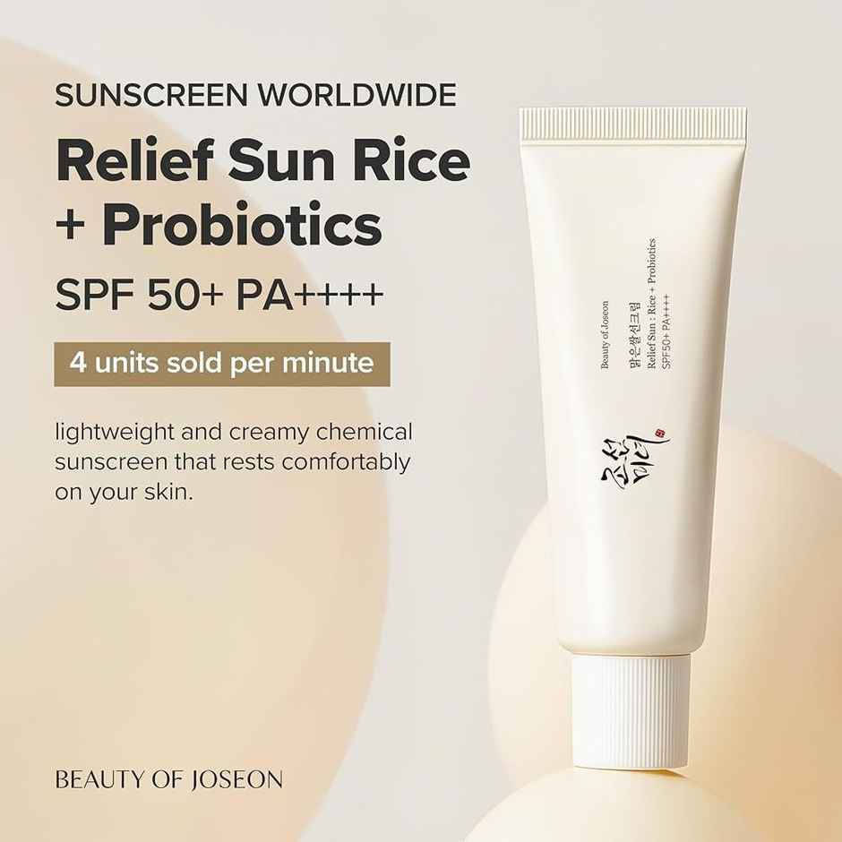 Beauty Of Joseon Relief Sun : Rice + Probiotics SPF 50+ PA++++