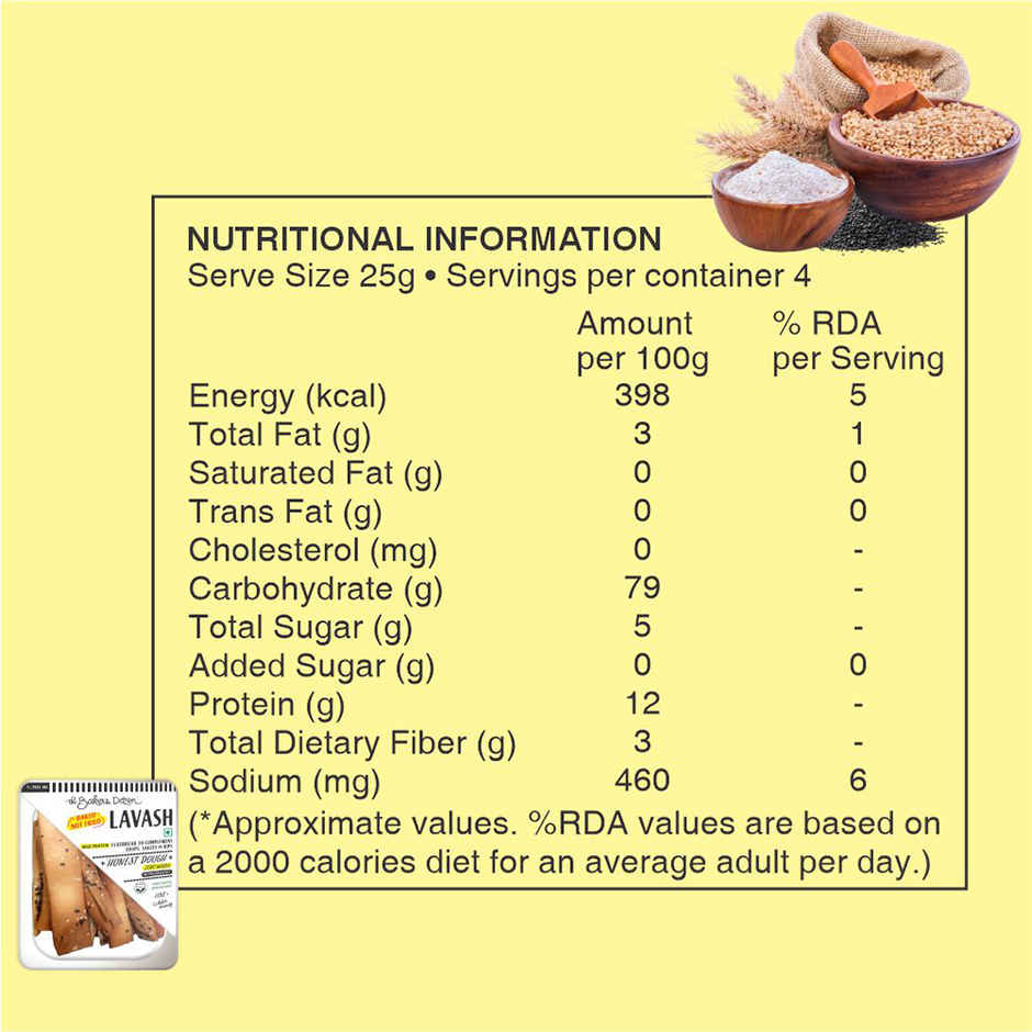 The Baker'S Dozen Lavash Flatbread Healthy Snacks(100gms) & Veeba Cheese And Jalapeno Dip(300gms) Combo