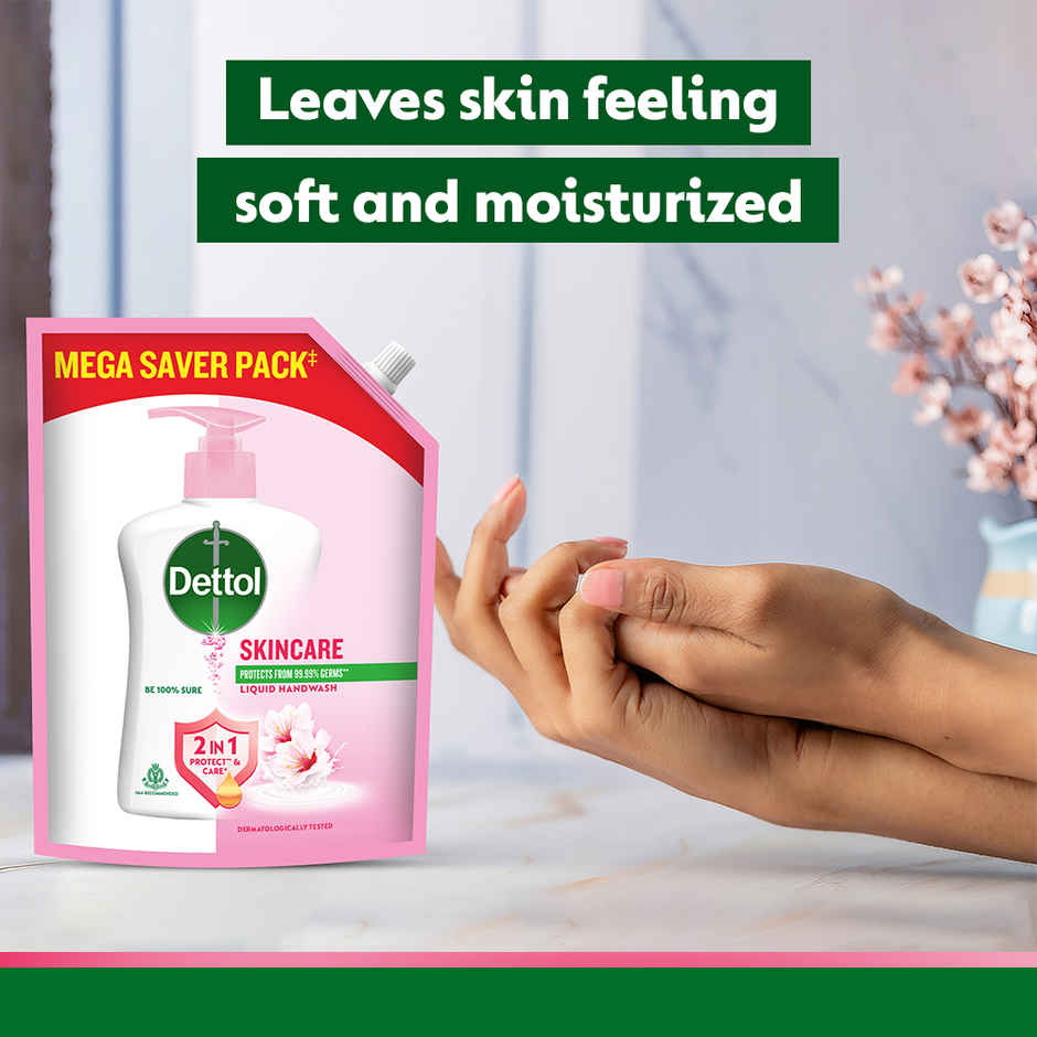 Dettol Skincare Handwash Refill |  Moisturizing Handwash | pH Balance | Gentle on Skin