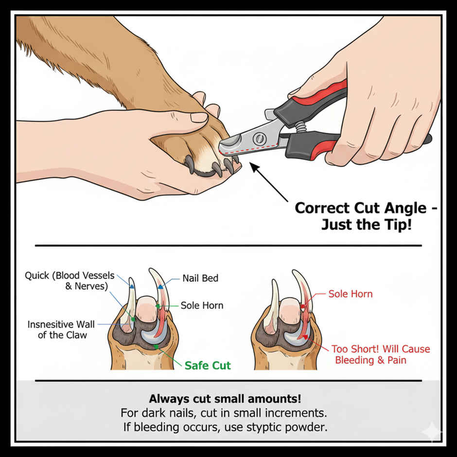 Nootie Pet Nail Clipper with Nail Filer | Safe Grooming Tool