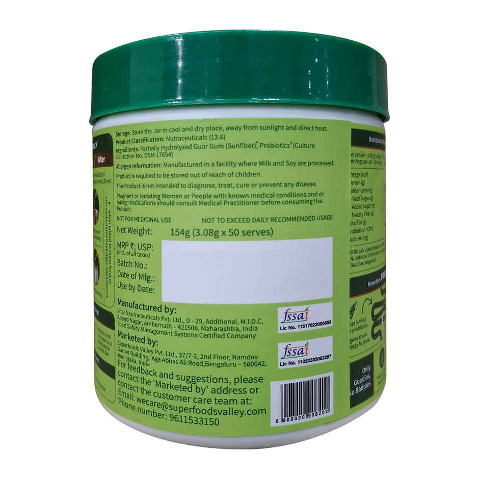 Good Monk Fiber Fix | Relieves Constipation, Bloating & Gas | Gut Health Powder | 50 Servings