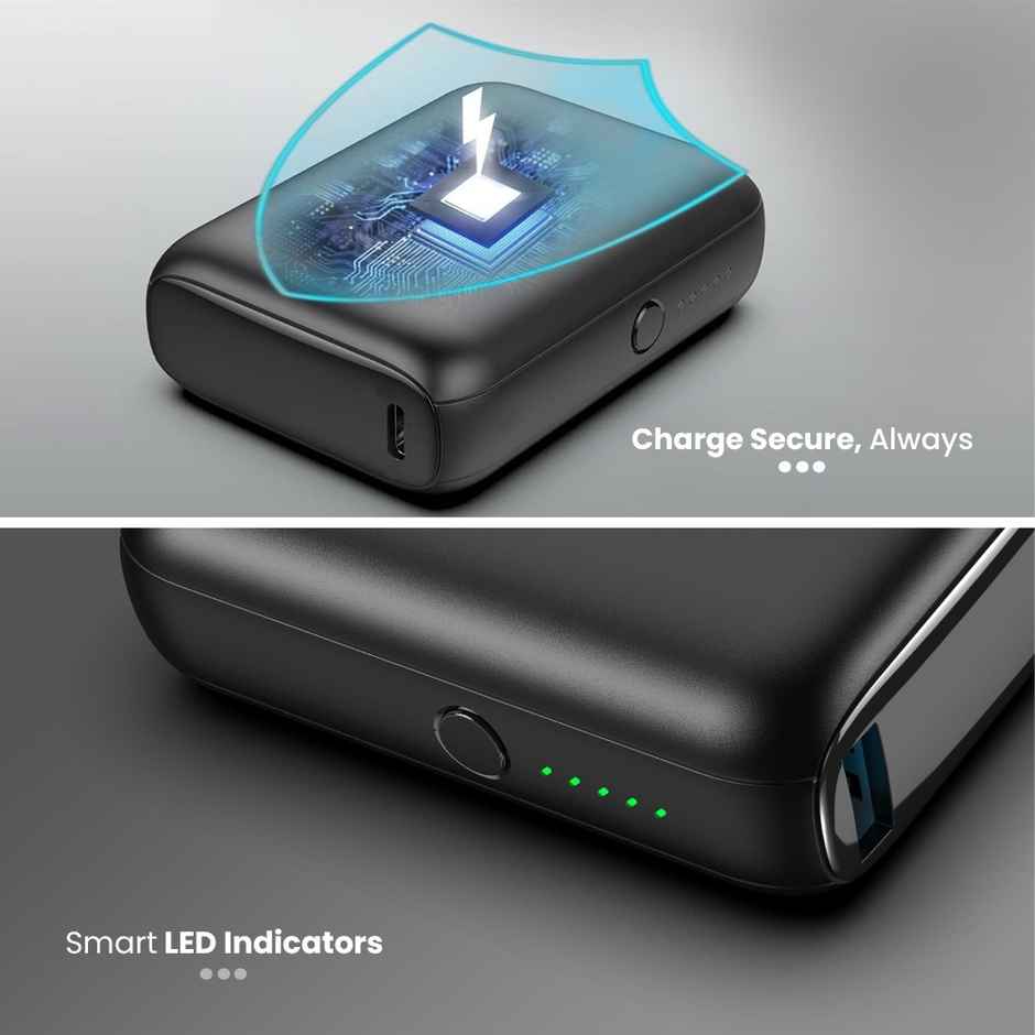 Toreto 10000 mAh QC PD 22.5W Mini Power Bank Fast Charging for iPhone | Android & Other Devices