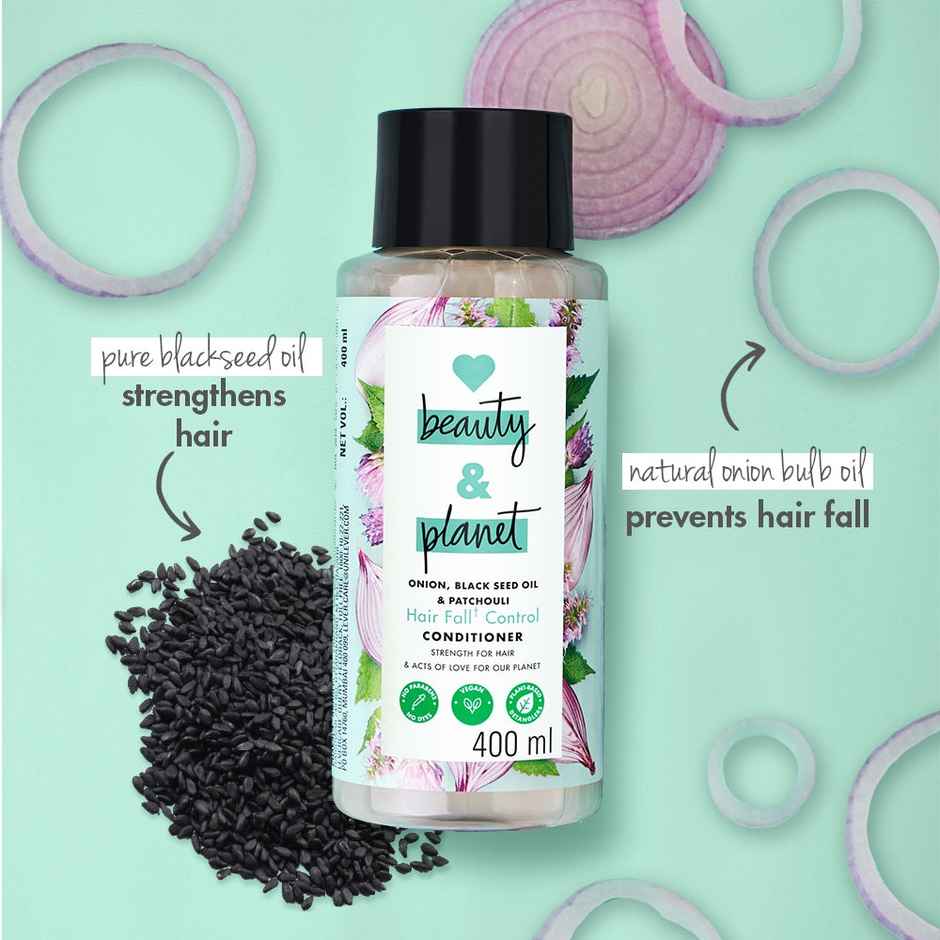 Love Beauty & Planet Onion, Blackseed & Patchouli Hairfall Control Conditioner