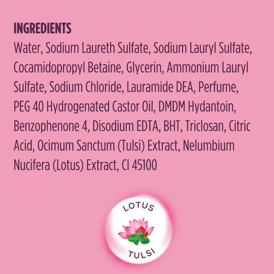 Santoor Mild Gentle Anti-Bacterial Hand Wash With Natural Goodness of Lotus and Tulsi