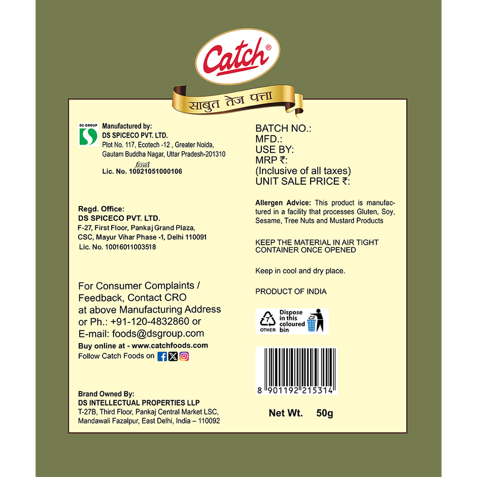 Catch Tej Patta Whole - Preform Pouch