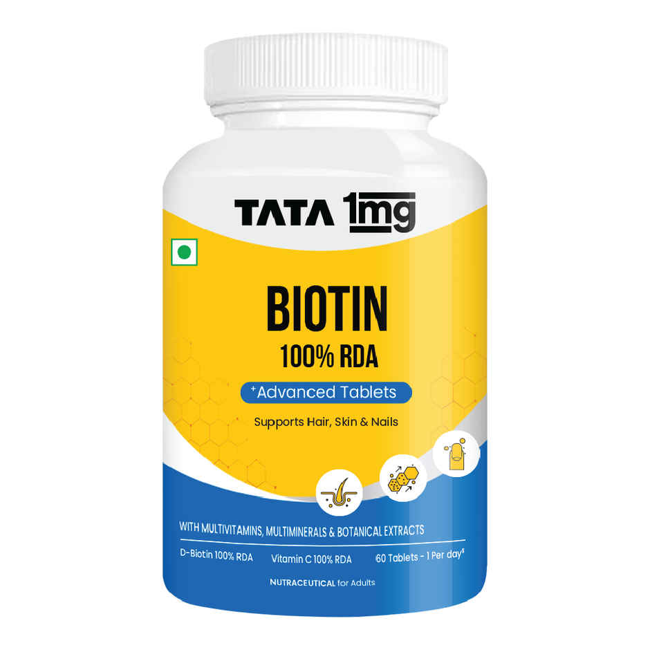 Tata 1mg Biotin 60 Tablets