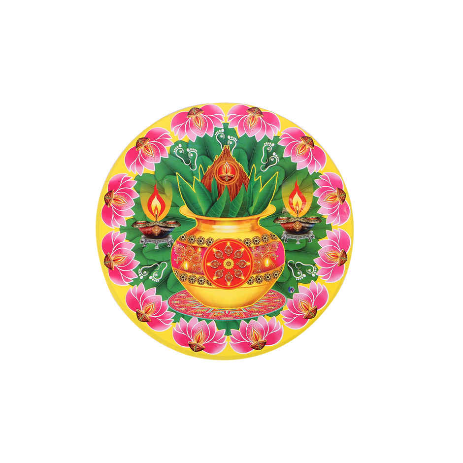 Jai Kashi Rangoli Sticker Set of 4 - Assorted Prints