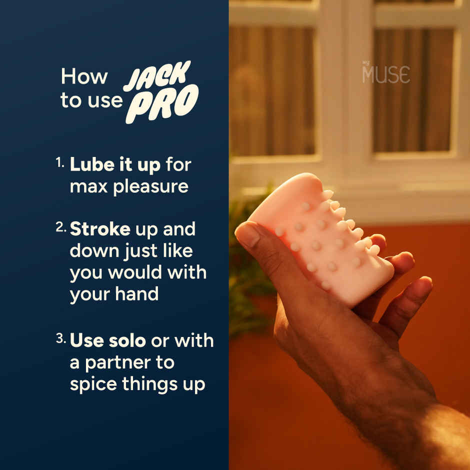 MyMuse Jack Pro Stroker For Men | Ultra-Soft & Thick
