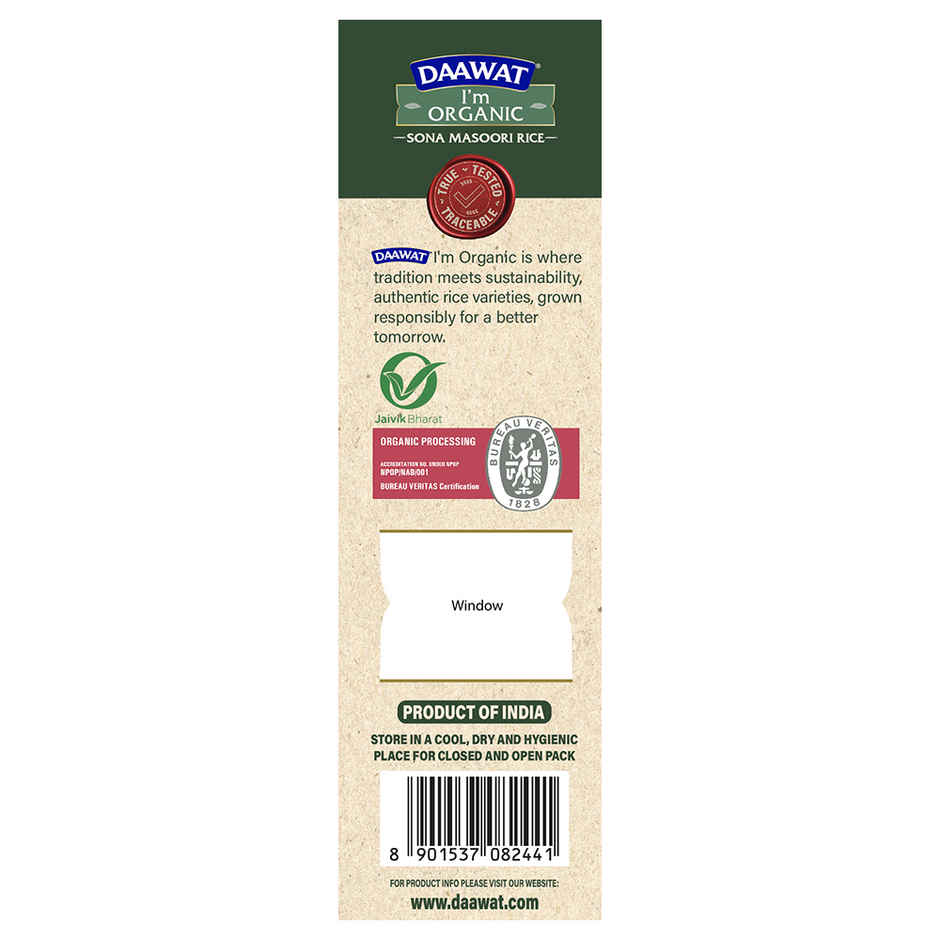 Daawat I'm Organic Sona Masoori Rice