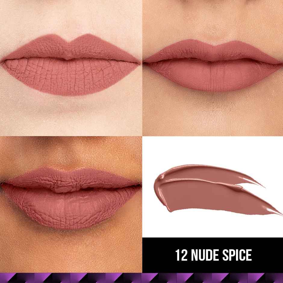 Staze Transfer Proof Matte Liquid Lipstick | 12 Nude Spice