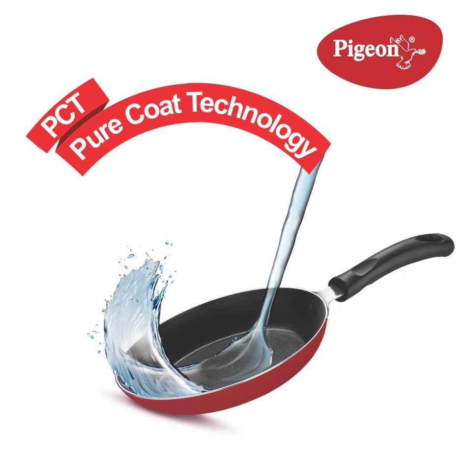 Pigeon Non-Stick Cookware Duo Pack Combo - Red | Non-Induction Base