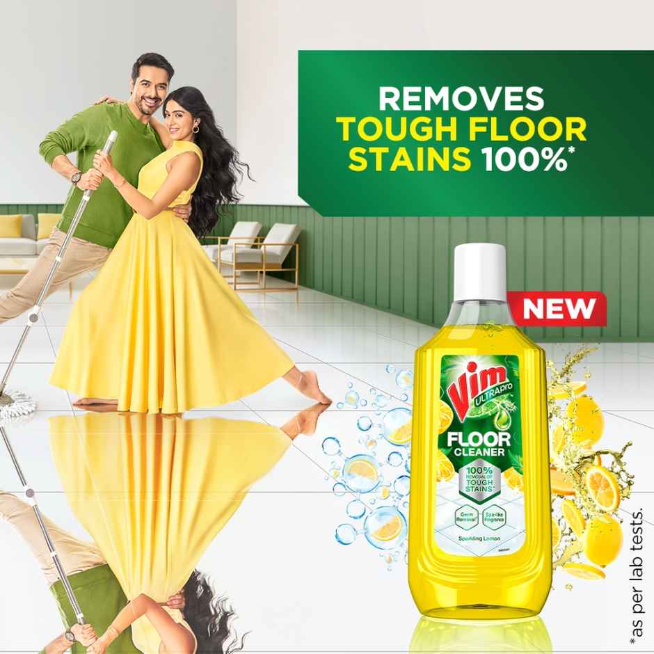 Vim Lemon Sparkling Floor Cleaner