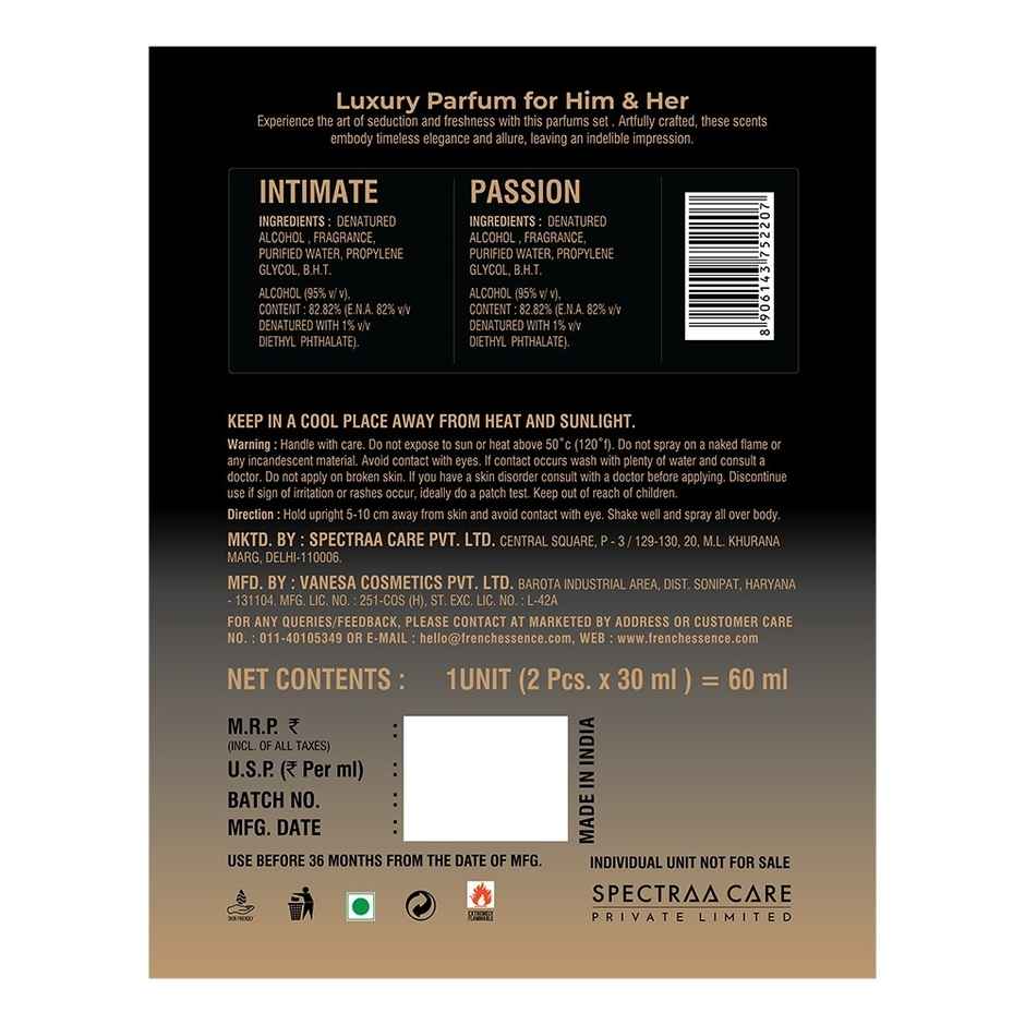 French Essence Gift Set - Edp | Passion | Intimate