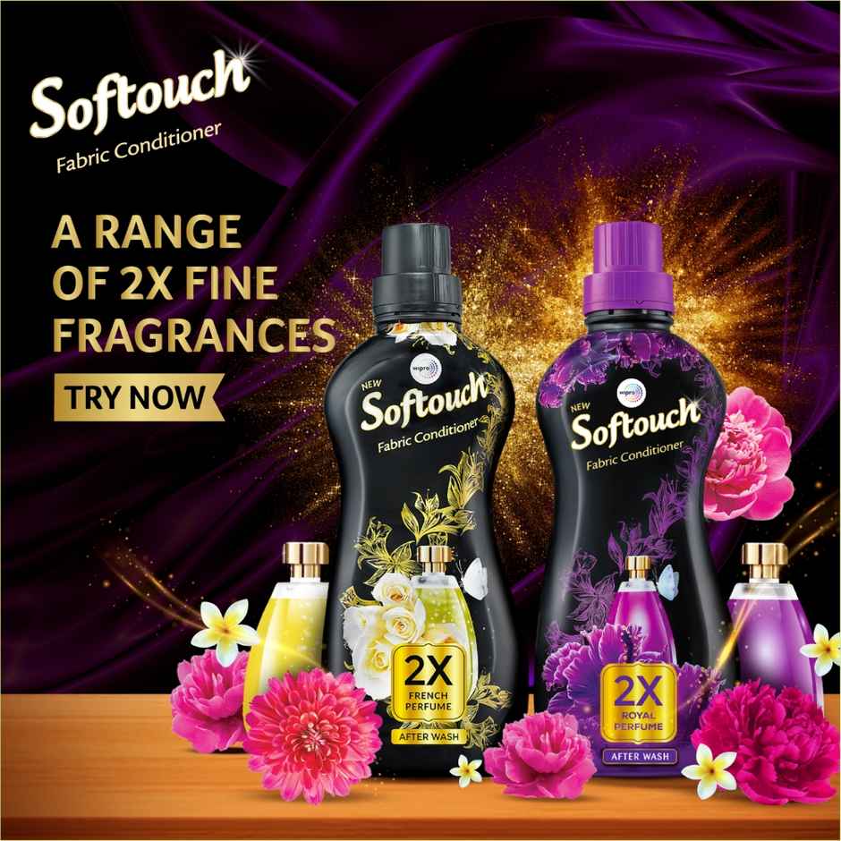 Wipro Softouch Royal Perfume Fabric Conditioner (Purple)
