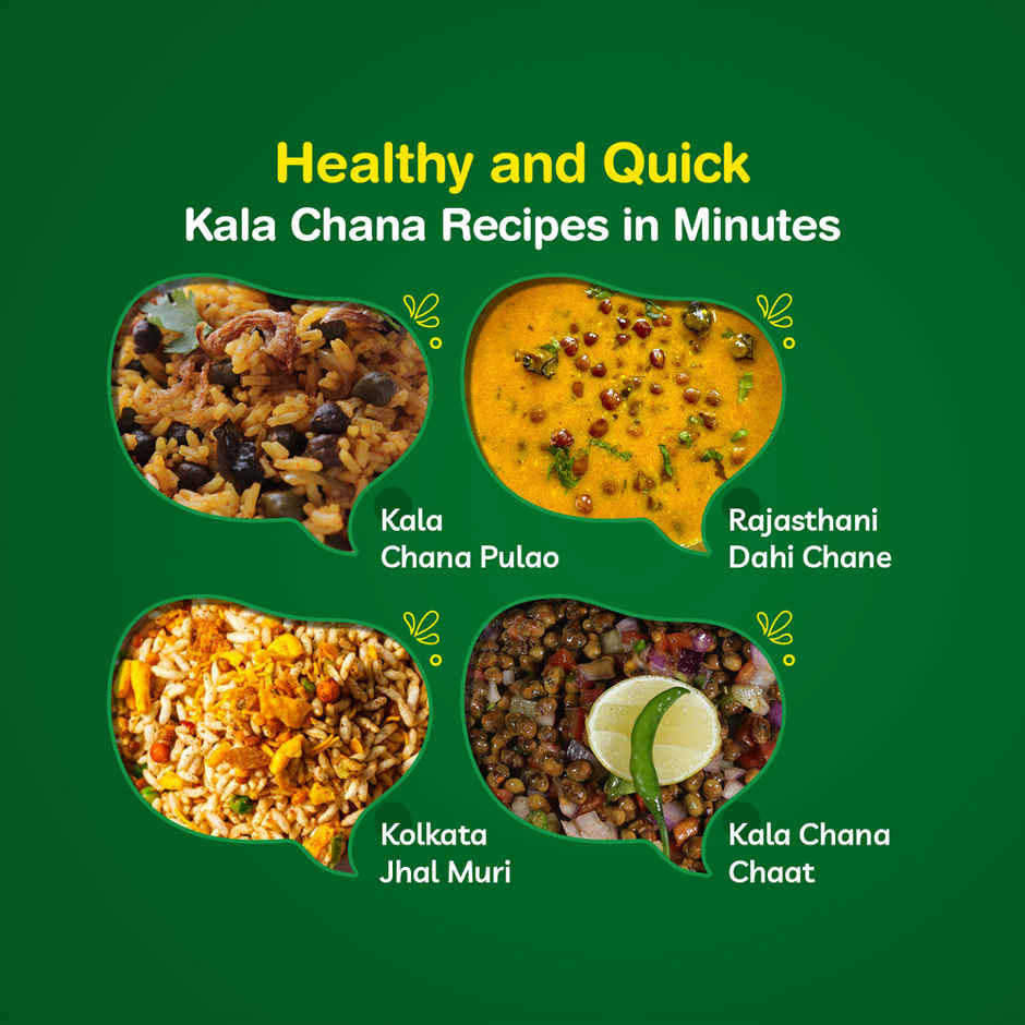 Freshcon Cooked Kala Chana | Black Chickpeas