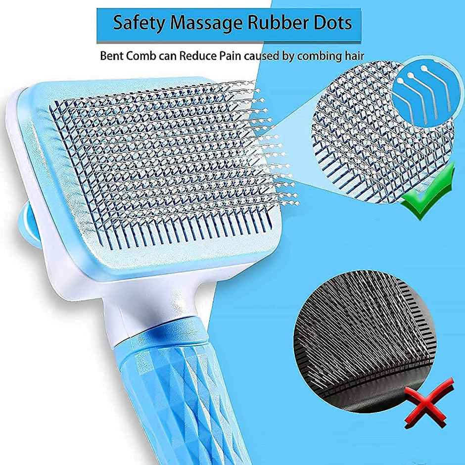 Foodie Puppies Rectangle Slicker Grooming Pet Brush