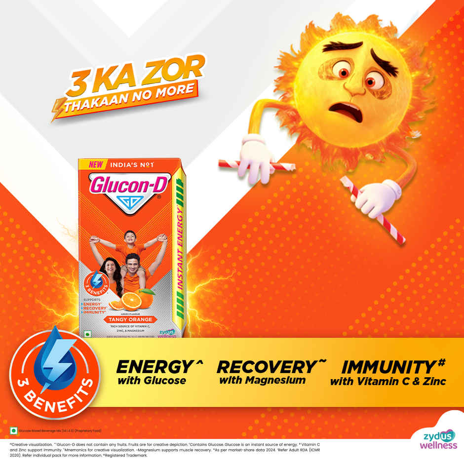 Glucon-D Tangy Orange Glucose Powder Combo