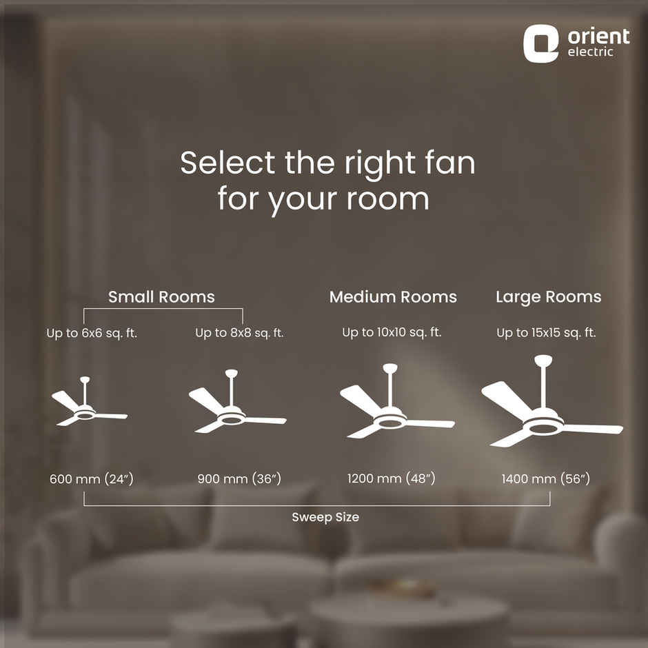 Orient Electric Apex-FX Ceiling Fan,1200mm,BEE Star Rated,Energy Efficient Fan,Rust Resistant,Brown