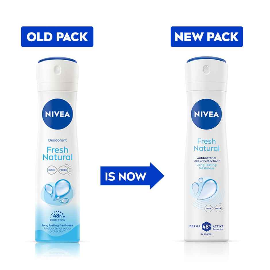Nivea Women Deodorant Fresh Natural Long Lasting Freshness & 48h Protection