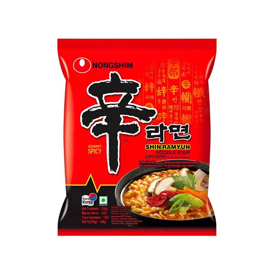 Nongshim Ansung Instant Noodle Soup(68gms), Nongshim Kimchi Ramyun Noodle Soup(120gms) & Nongshim Shin Ramyun Noodle Soup(120gms) Combo