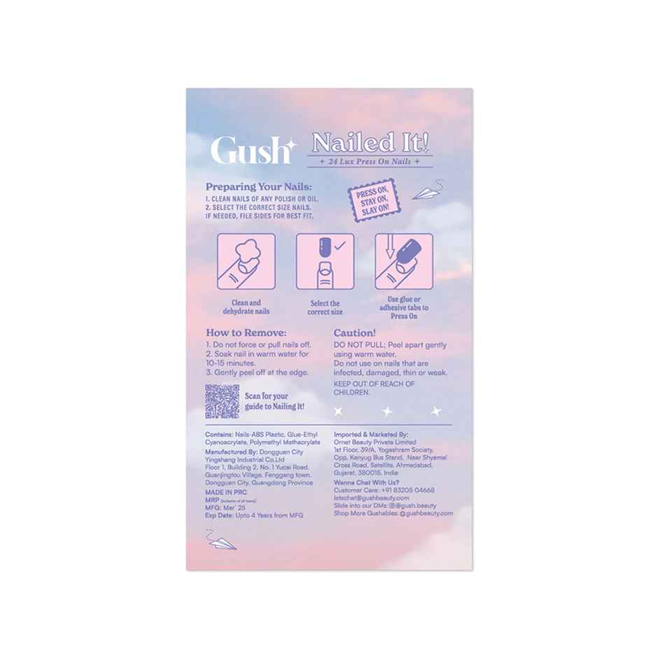 Gush Beauty | Reusable Luxury Press On Nails With Application Kit | Mint Green - Medium Almond