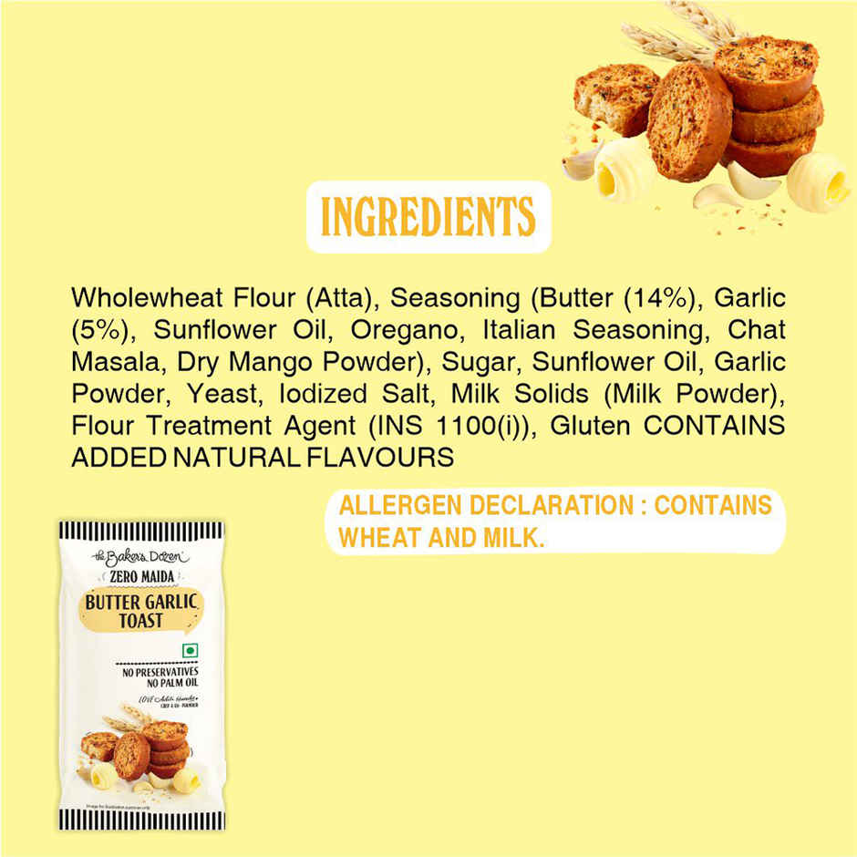 Banana Walnut Cake(150gms) & Butter Garlic Toast(90gms) Combo