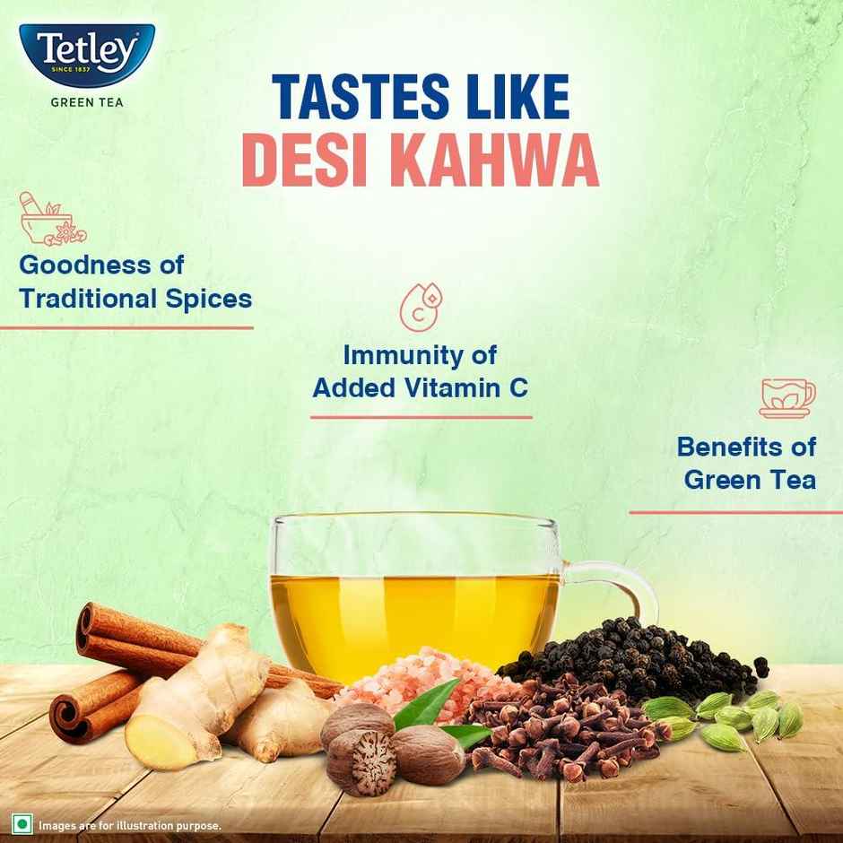 Tetley Kashmiri Kahwa Green Tea
