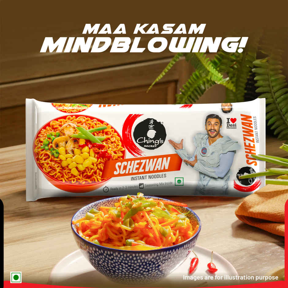 Ching's Secret Hot Garlic Instant Noodles (240 g) & Ching's Secret Schezwan Instant Noodles (240 g) Combo