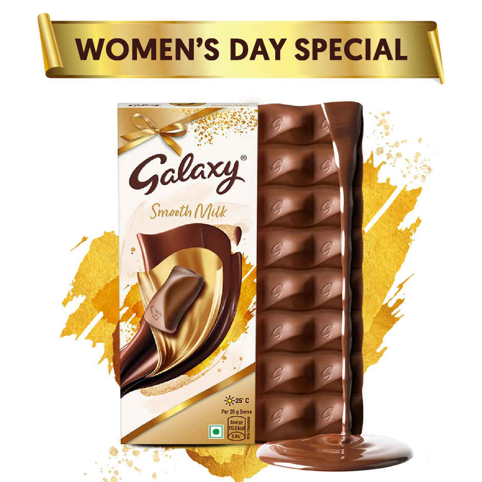 Galaxy Smooth Milk Women's Day Special Chocolate Bar For Gifting