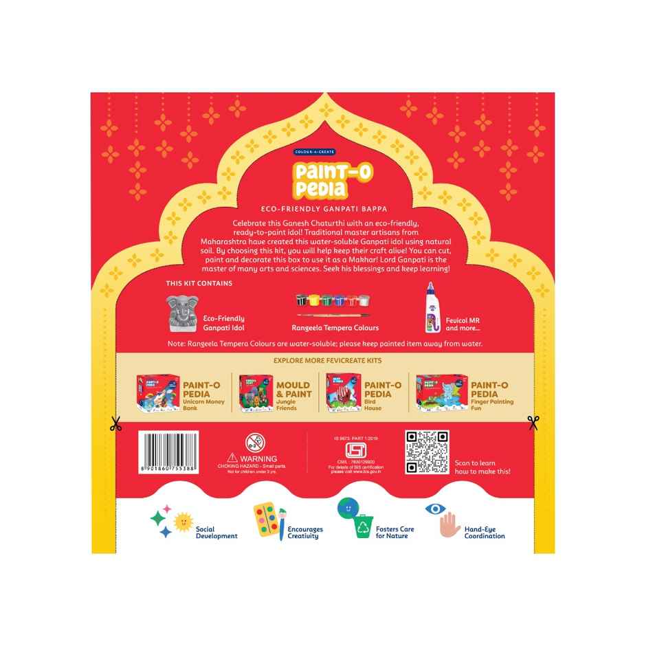 Eco-Friendly | Pidilite Ganesha Idol DIY Kit | Fevicreate