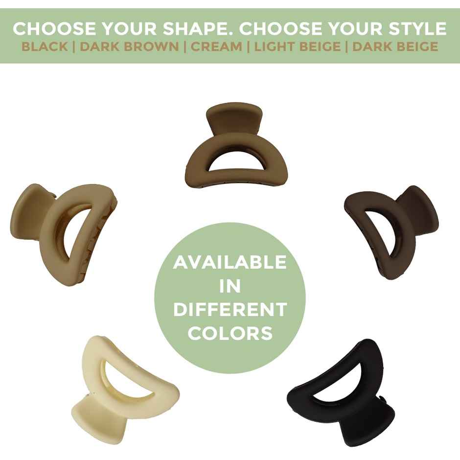 Prolume D Shape Small Cluthers Hair Clips Accessories For Women/Girl