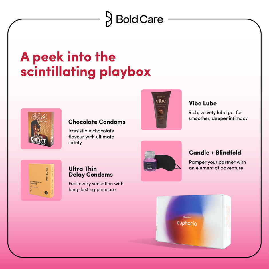 Bold Care Euphoria Giftset For Couples - Designed For Ultimate Pleasure & Excitement