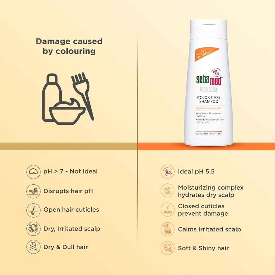 Sebamed Color Care Shampoo | pH5.5 I Protects shine & color brilliance