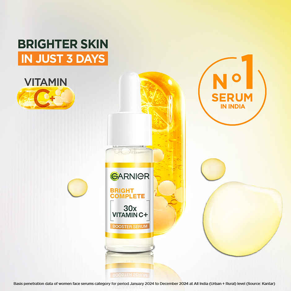 Garnier Vitamin C + Face Serum for Skin Brightening & Anti-Dark Spots