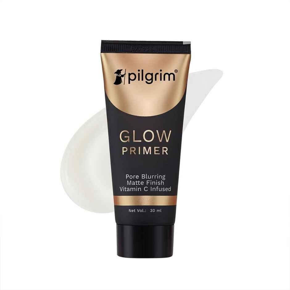 Pilgrim Glow Primer Lightweight Gel Based with Vit C+E Infused, for Matte Finish & Blurs Pores