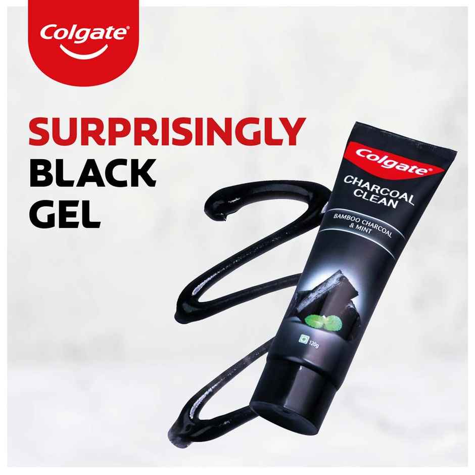 Colgate Charcoal Clean Black Gel Toothpaste Deep Clean with Bamboo Charcoal & Wintergreen Mint