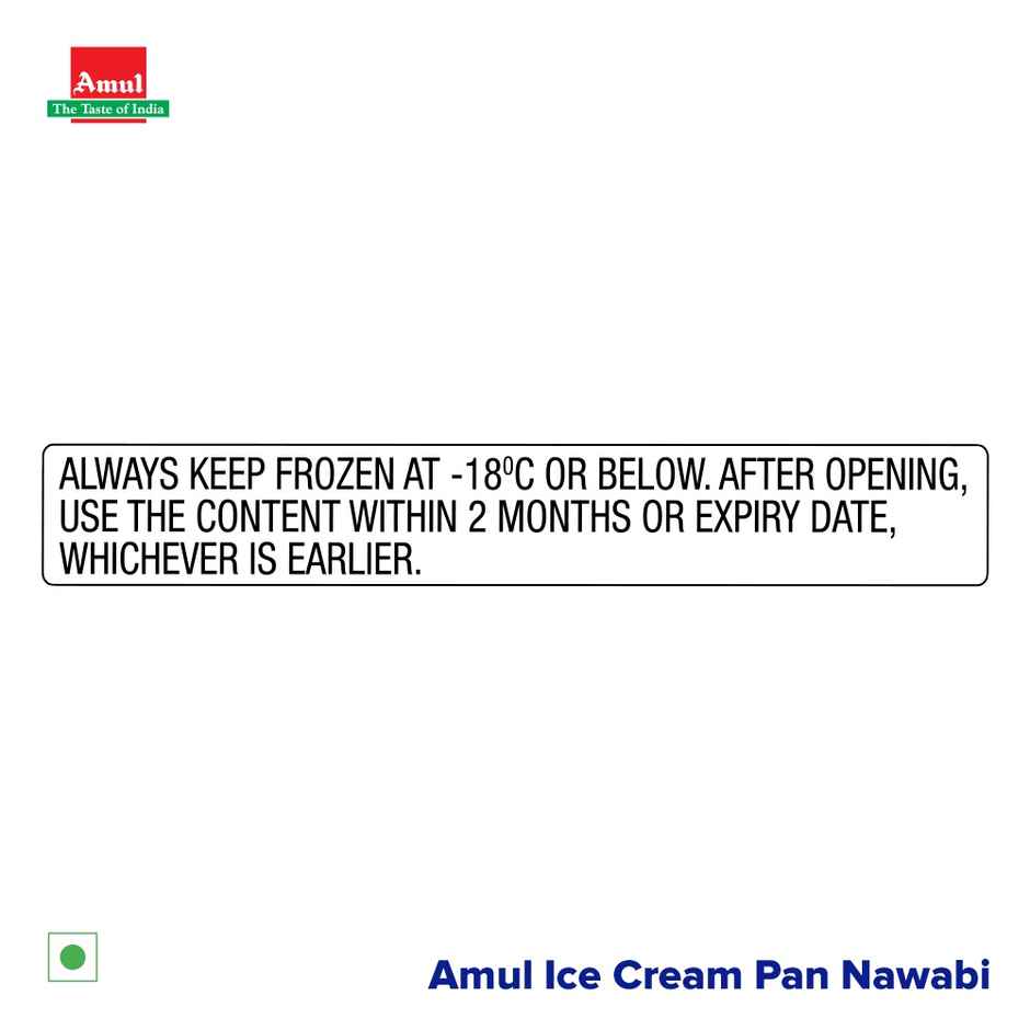 Amul Paan Nawaabi Ice Cream Tub