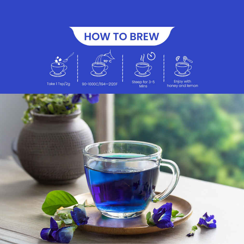 Blue Tea Butterfly Pea Flower Herbal Tea | Jar