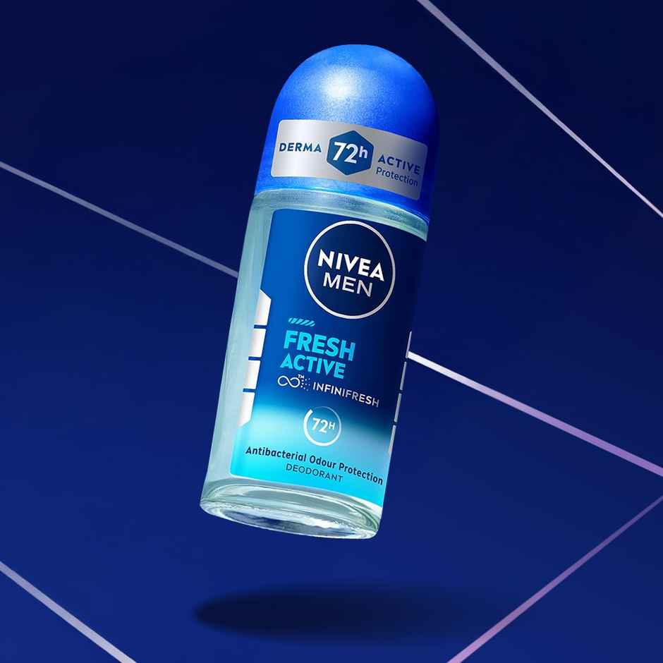 Nivea Men Dark Spot Reduction Face Cream (75ml) & Nivea Men Face Wash All In 1 Charcoal (100g) & Nivea Fresh Active Underarm Roll On 72H Protection (50ml) Combo