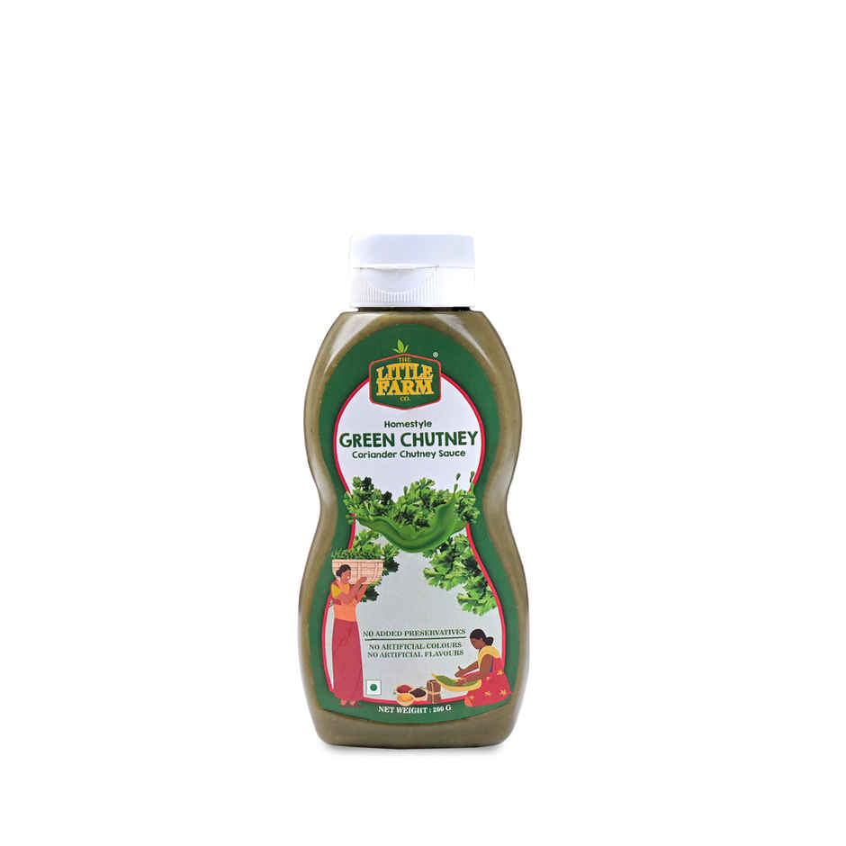 The Little Farm Co. Green Coriander Chutney | Sauce | No Added Preservatives