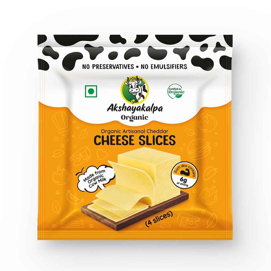 Akshayakalpa Organic Artisanal Cheddar Cheese Slices