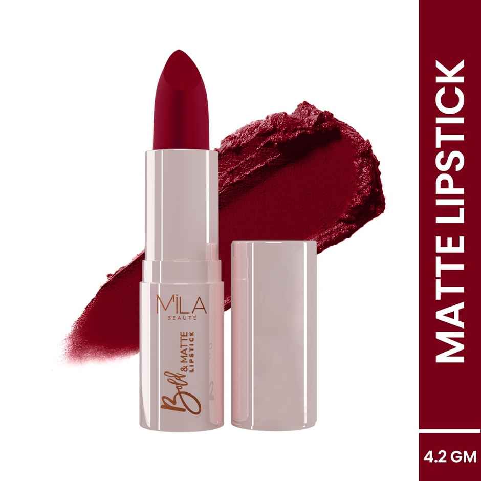 Mila Beaute Bold & Matte Lipstick Highly Pigmented & Soft Matte Finish | 06 Dare Devil