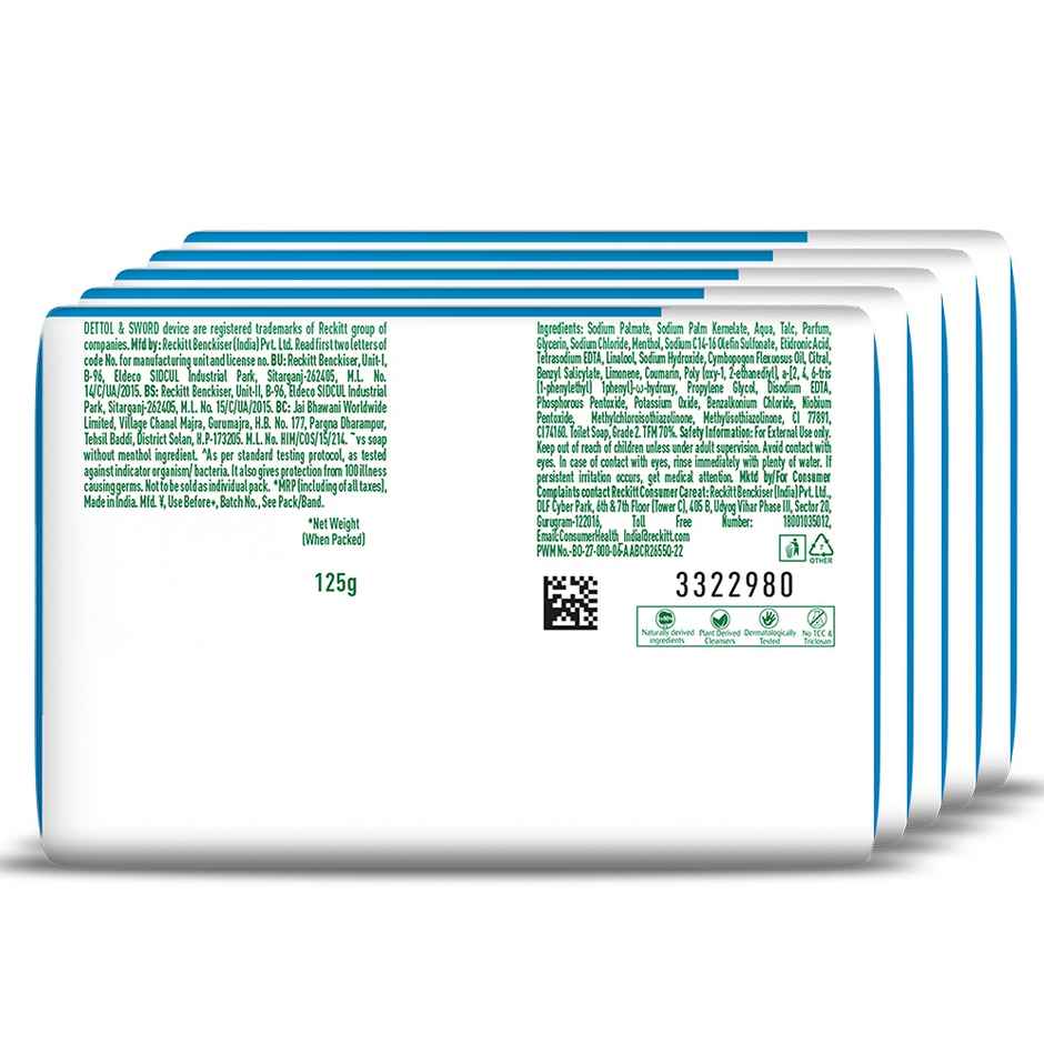 Dettol Icy Cool Bathing Soap Bar with 3X intense cooling