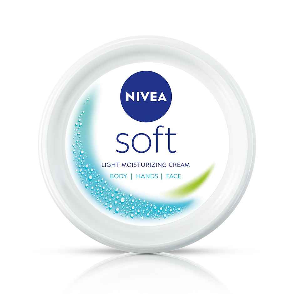 NIVEA Soft Light Moisturizer for Face, Hand & Body, Non-Greasy Cream for Instant Hydration